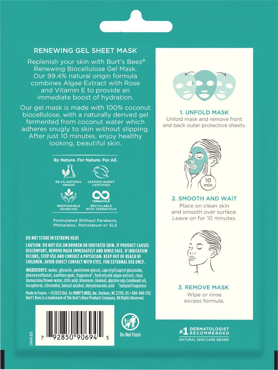 Renewing Biocellulose Gel Face Mask